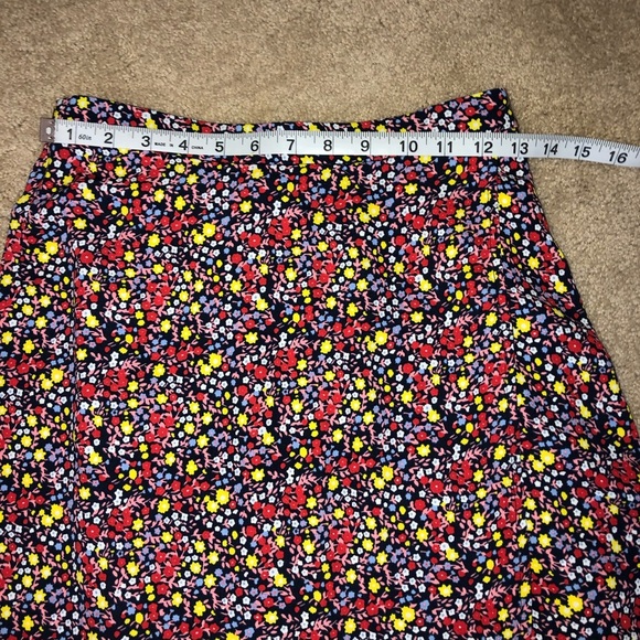 NWT J Crew Factory Faux Wrap Pull On Midi Skirt w/ Slit - Picture 5 of 11